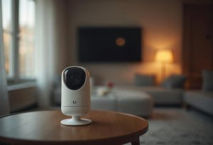modern security camera indoors